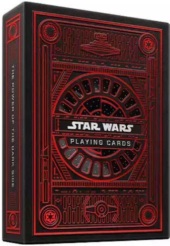 Theory11 Dark Side Σετ Συλλεκτική Τράπουλα Star Wars Πλαστική για Poker Κόκκινη