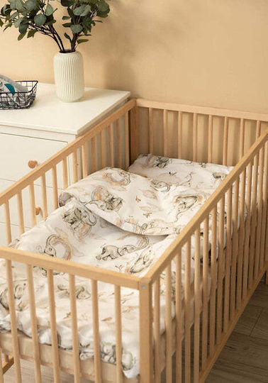 Sensillo Baby Crib Bedding Set 3pcs Gray