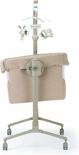 Cam Cradle Cullami with Mattress and Wheels Beige