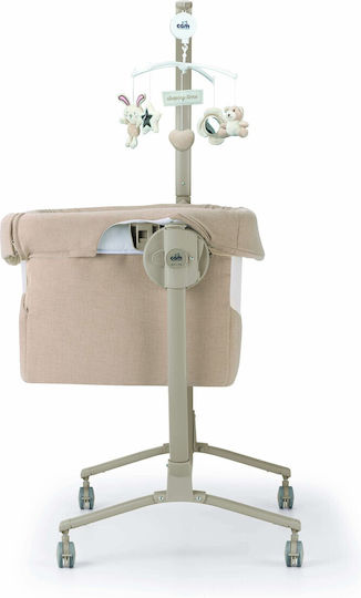 Cam Cradle Cullami with Mattress and Wheels Beige