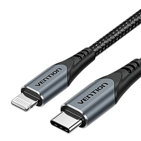 Vention Φορτιστής Χωρίς Καλώδιο GaN με Θύρα USB-C 20W Power Delivery / Quick Charge 2.0 / Quick Charge 3.0 Γκρι (TZ-FEVH0-EU)