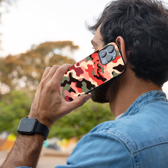 Калъф Sonique Camouflage Army Series за Xiaomi Poco F5 5G Червен