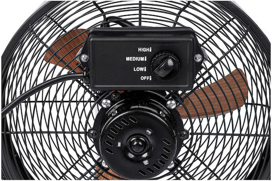 Raven Box Fan 30W Διαμέτρου 33.5cm με Τηλεχειριστήριο Μαύρο
