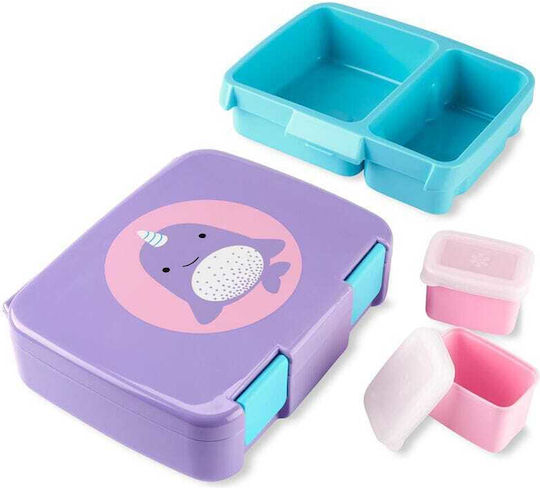 Skip Hop Zoo Bento Пластмасово детско контейнерче за храна Лилав
