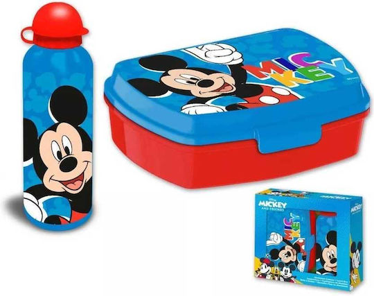Kids Euroswan Plastic Kids' Lunch Set Mickey Blue
