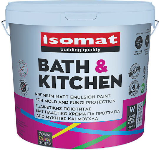 Isomat Bath & Kitchen Plastik Farbe für Innenbereich Verwendung Weiß 3Es
