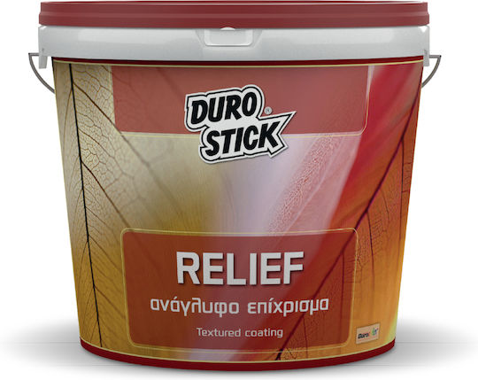 Durostick Relief Plastik Farbe für Äußeres Verwendung Weiß 10Es