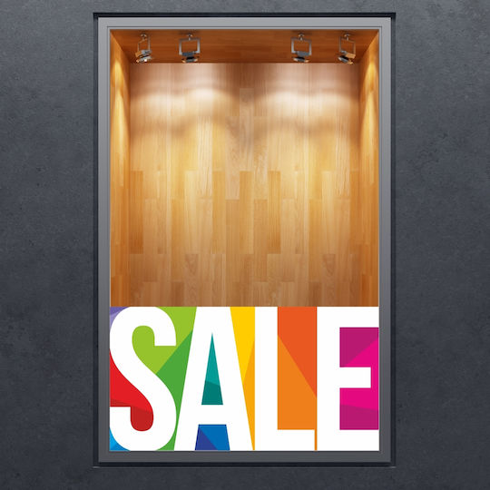 Sale Colourful Discount Sticker 130x70cm