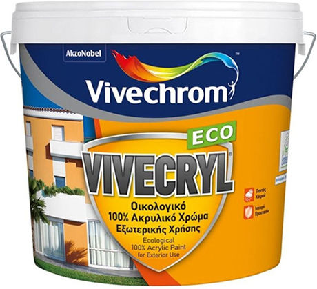 Vivechrom Vivecryl Plastik Farbe für Äußeres Verwendung Weiß 970ml