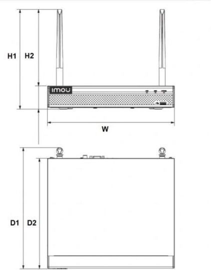 Imou NVR1108HS-W-S2 Καταγραφικό NVR