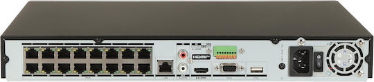 Hikvision Записващо устройство NVR 16 Канала с Резолюция 4K DS-7616NXI-K2/16P
