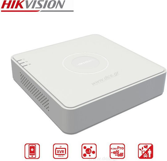 Hikvision iDS-7104HQHI-M1/S (C) Καταγραφικό DVR 4 Καναλιών με Ανάλυση Full HD+