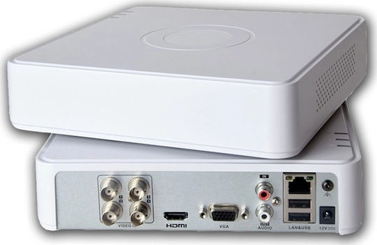 Hikvision Записващо устройство HVR 4 Канала с Резолюция Full HD DS-7104HGHI-K1(S)