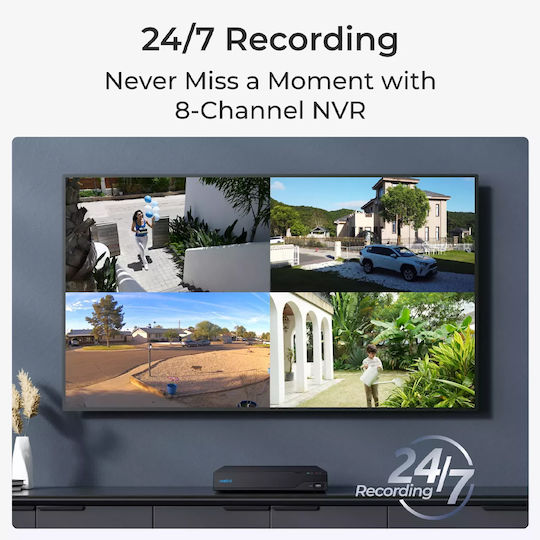 Reolink NVS8 Überwachungs-Videorekorder NVR 8 Kanäle