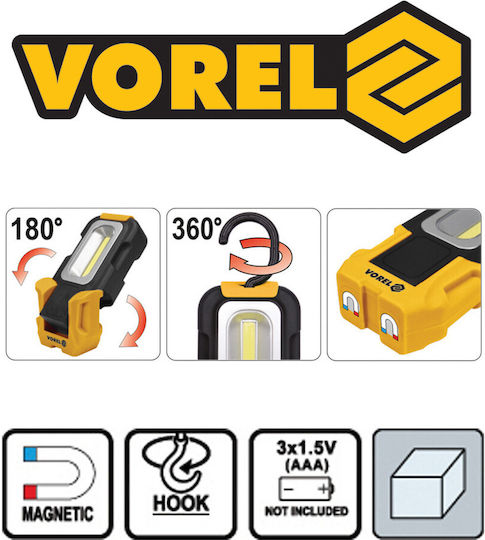 Vorel Battery Workshop Light LED IP20 with Brightness up to 150lm LED-24