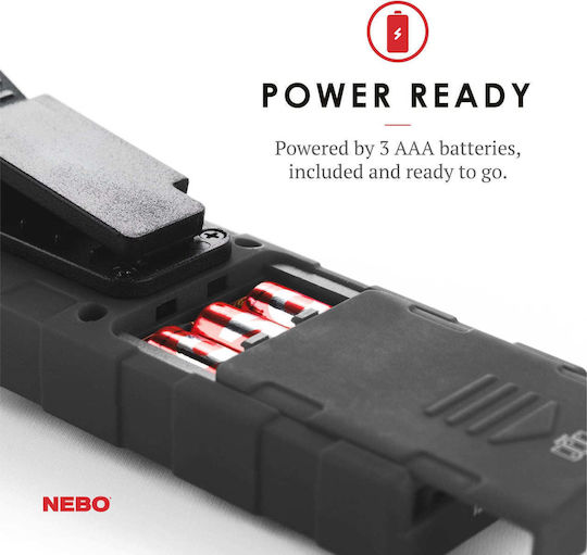 Nebo Battery Workshop Light LED Dual Function with Brightness up to 300lm Tino