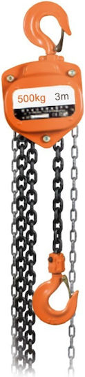 Nova Chain Hoist 3m for Weight Load up to 500kg Orange