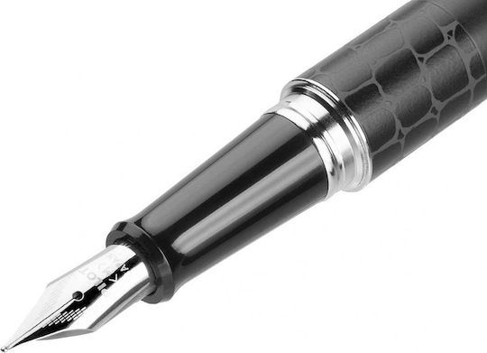 Pilot Πένα Γραφής Medium 0.58mm Μαύρη από Ορείχαλκο με Μαύρο Μελάνι