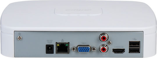 Dahua Lite 1u White Καταγραφικό NVR 4 Καναλιών με Ανάλυση Full HD