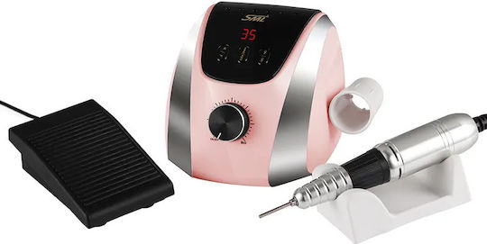 SML M13 Nail Drill Power 35W Pink with Pedal with 35000 Rotations per Minute