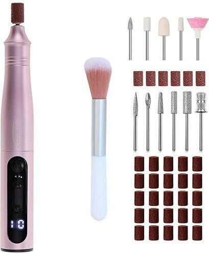 Adler Nagelfräser Batterie 11W Rosa mit 13500 Umdrehungen pro Minute