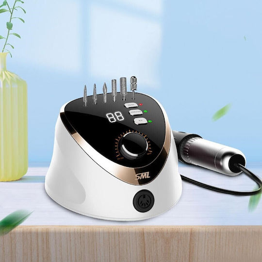 Mixcoco SML M12 Τροχός Νυχιών Ρεύματος 35W Λευκός με 35000 Στροφές ανά Λεπτό