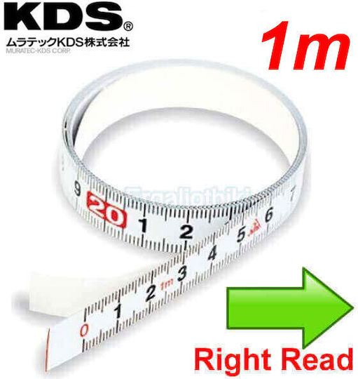 KDS Adhesive Tape Measure 13mm x 1m Δεξιά