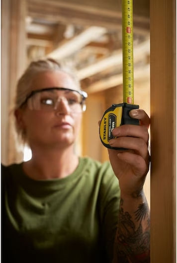 Stanley Lock Tape Measure with Auto-Rewind 19mm x 3m