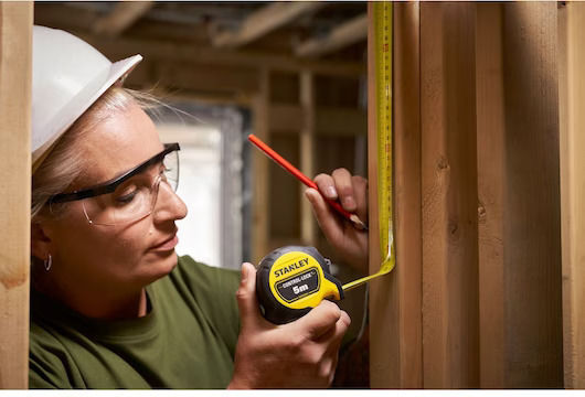 Stanley Lock Tape Measure with Auto-Rewind 25mm x 5m