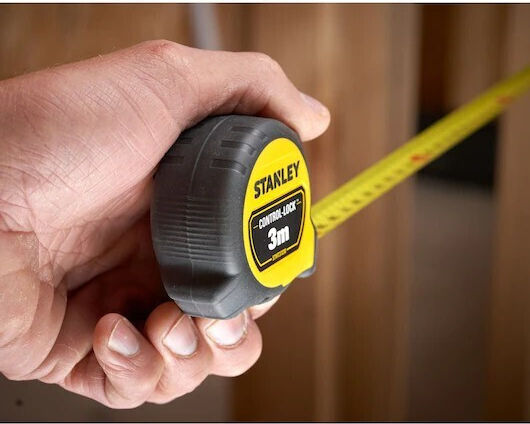 Stanley Lock Tape Measure with Auto-Rewind 19mm x 3m