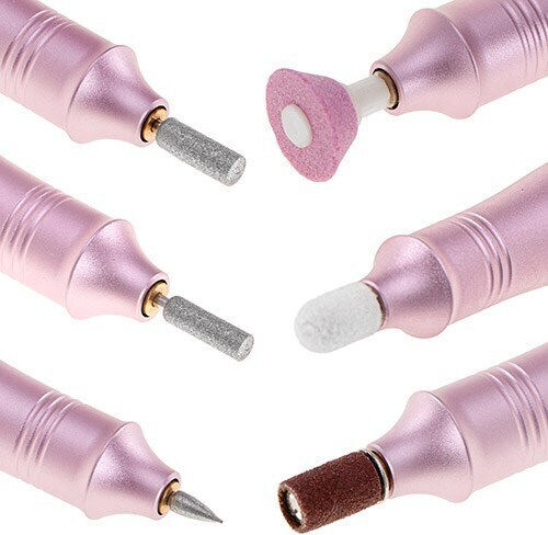 Adler Nagelfräser Batterie 11W Rosa mit 13500 Umdrehungen pro Minute