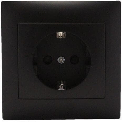 Single Walled Black Power Socket