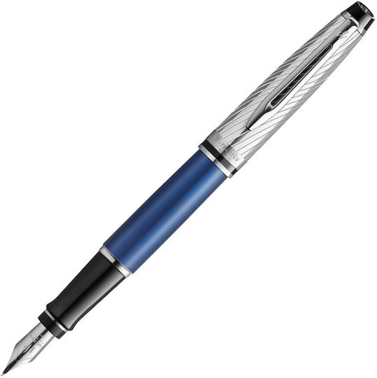 Waterman Πένα Γραφής Fine Μπλε με Μπλε Μελάνι