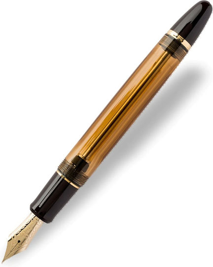 Pilot Custom Fountain Pen Medium Brown With Black Ink