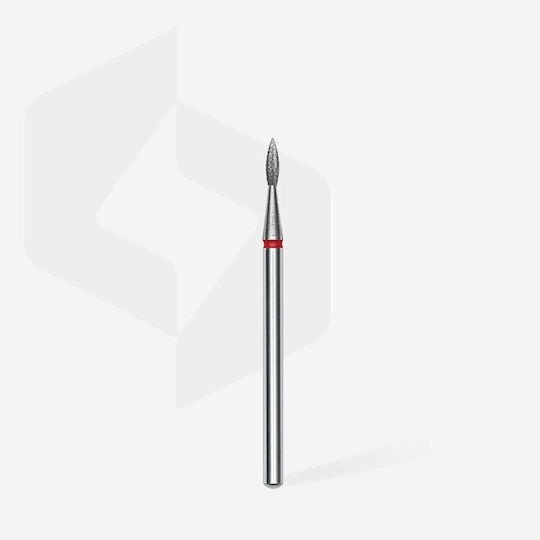 Staleks Nail Drill Diamond Cutter Bit with Flame Head Red