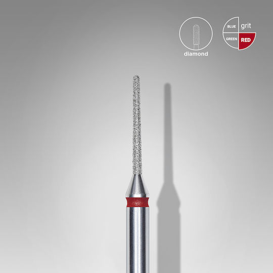 Staleks Pro Nail Drill Diamond Cutter Bit with Needle Head Red