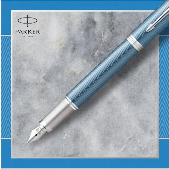 Πενα Parker I.m Premium Blue Grey Ct Fpen F
