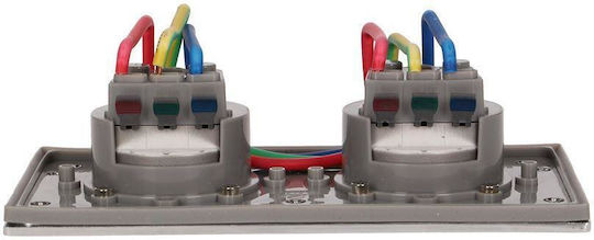 Orno Power Socket Gray 1pcs