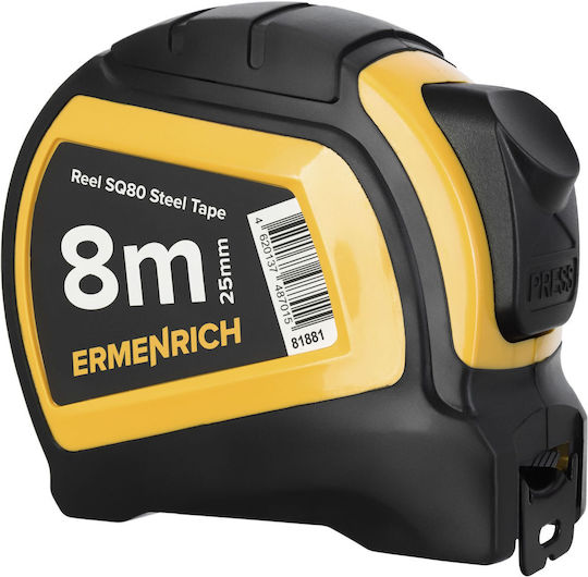 Ermenrich Μετροταινία με Αυτόματη Επαναφορά 8m