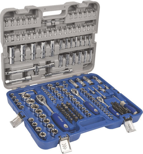 Irimo Set de chei tubulare și clichet 1\2" & 1\4" & 3\8" 172buc