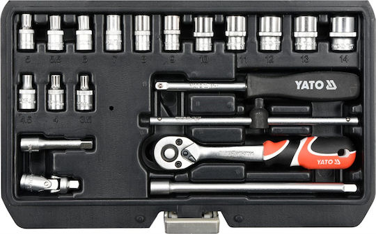 Yato Καστάνια με Καρυδάκια 1\4" 20τμχ