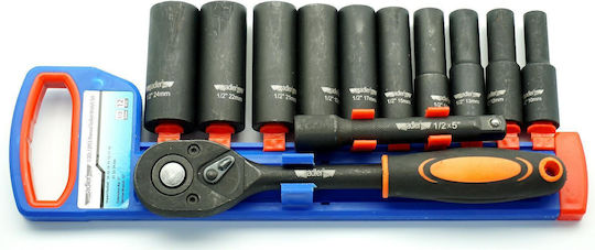 Adler Set Ratchet 1\2" 12pcs