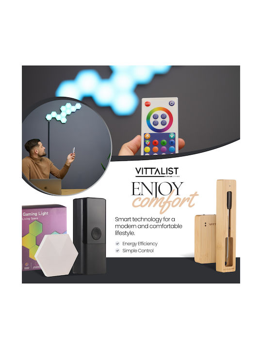 Vittalist Smart Διακοσμητικό Φωτιστικό LED Πίνακας 10x10εκ.