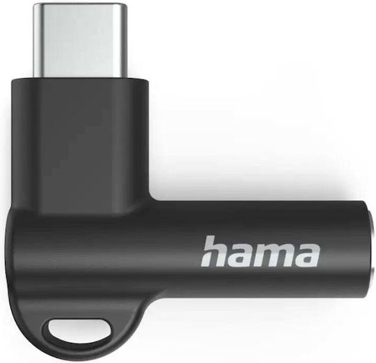 HAMA Конвертор USB-C женски към 3.5mm женски Черен 1бр 00201701