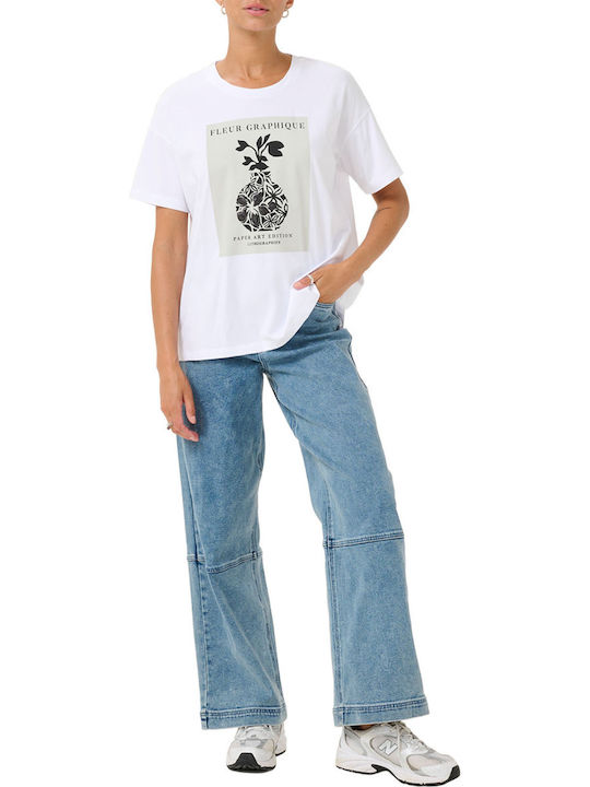 Kaffe T-Shirt Бяло