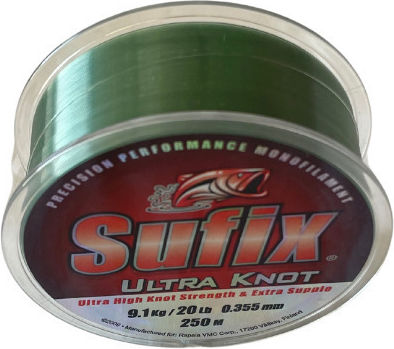 Sufix Ultra Knot Angelschnur 250m Grün 0,355mm