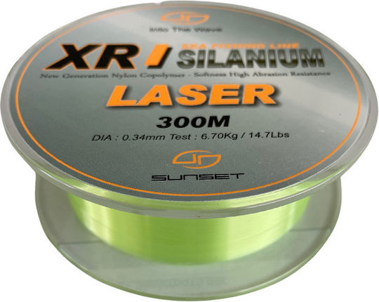Sunset Xr Silanium Laser Angelschnur 300m Grün 0.34
