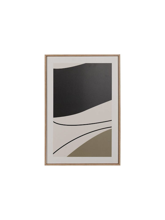 Wooden Green Paintings Set of 2pcs 40x3x60cm