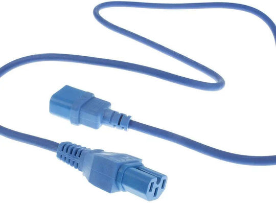 Act IEC C14 - IEC C15 Cable 2m Μπλε