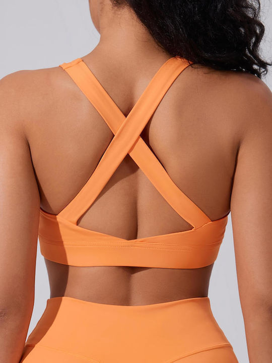 Women's Sports Bra without Padding Orange